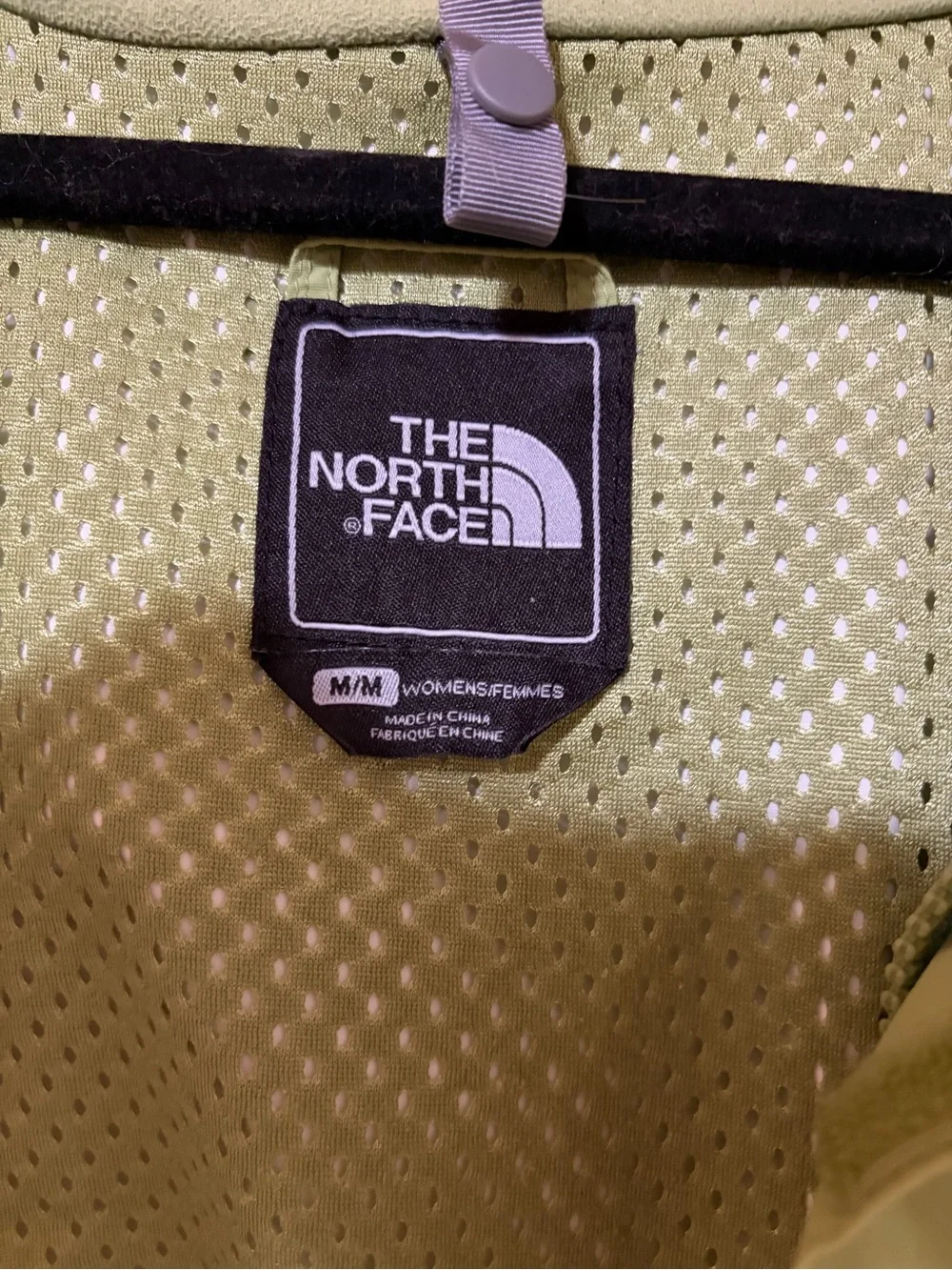 The North Face Hyvent Lime Green & White Hooded Waterproof Jacket Size M